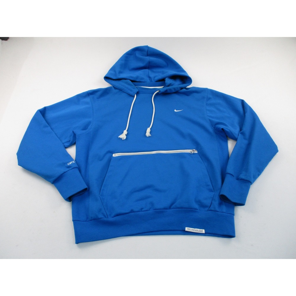Nike Set Mens Medium Blue Standard Issue Dri-FIT Zippered Pouch Sweatshirt